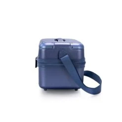 Heys Luxe Navy Polycarbonate Beauty Case – Brushed Metallic Travel Organizer with Packing Cubes -Luggage Pros Store Heys Luxe Beauty Case 11