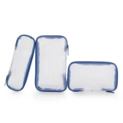 Heys Luxe Navy Polycarbonate Beauty Case – Brushed Metallic Travel Organizer with Packing Cubes -Luggage Pros Store Heys Luxe Beauty Case 19