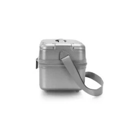 Heys Luxe Navy Polycarbonate Beauty Case – Brushed Metallic Travel Organizer with Packing Cubes -Luggage Pros Store Heys Luxe Beauty Case 9