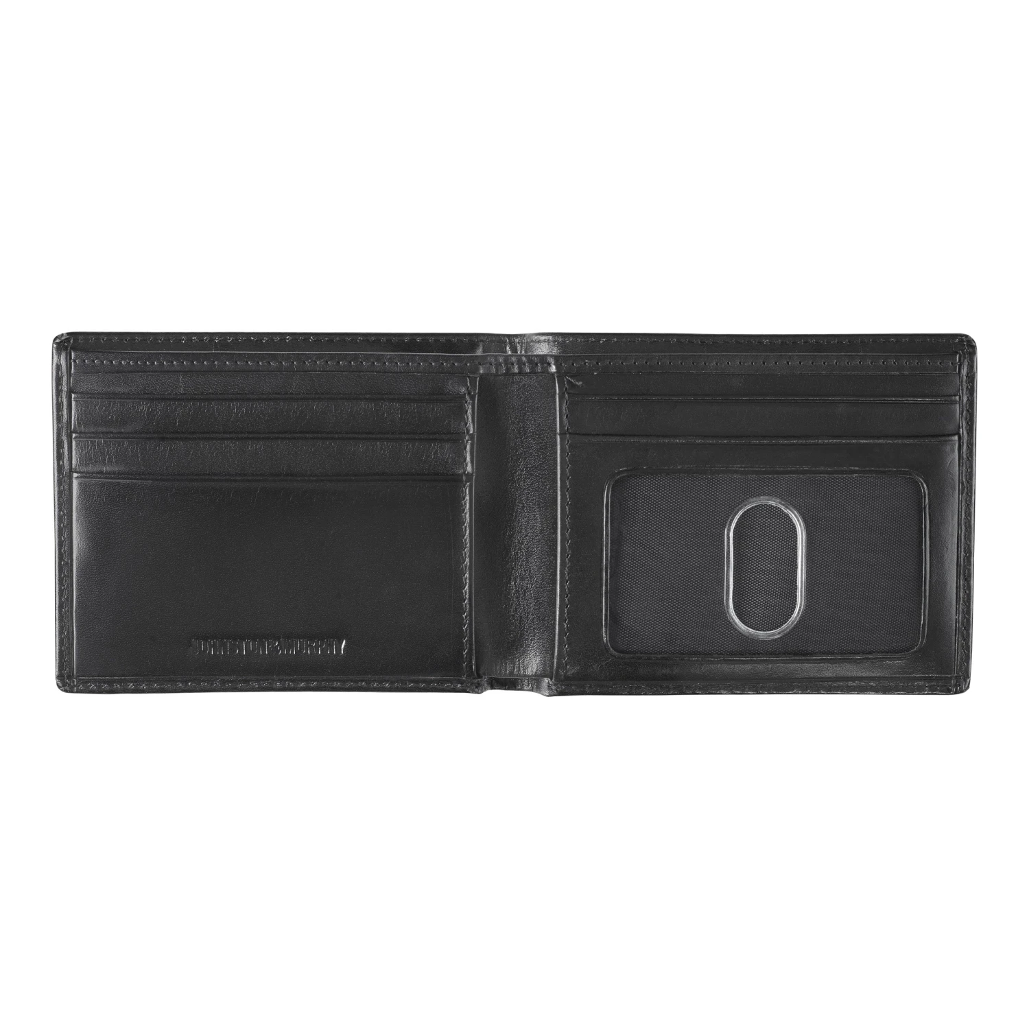 Johnston & Murphy Brown Leather Slim Flip Wallet with ID Window 4 Johnston & Murphy Brown Leather Slim Flip Wallet with ID Window - Image 2