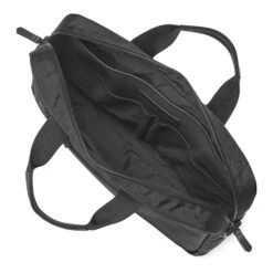 Johnston & Murphy Hudson Waterproof Briefcase – Black Seam-Sealed Nylon & Leather Laptop Bag -Luggage Pros Store Johnston Murphy Hudson Waterproof Briefcase 4