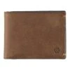 Johnston & Murphy Jackson Brown Oiled Tanned Leather RFID Billfold Wallet