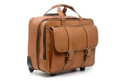 Korchmar Kenton Tan Saddle Leather – Adventure Series Wheeled Laptop Overnighter Briefcase -Luggage Pros Store Korchmar Adventure Kenton Overnighter Wheeled Computer Brief 5