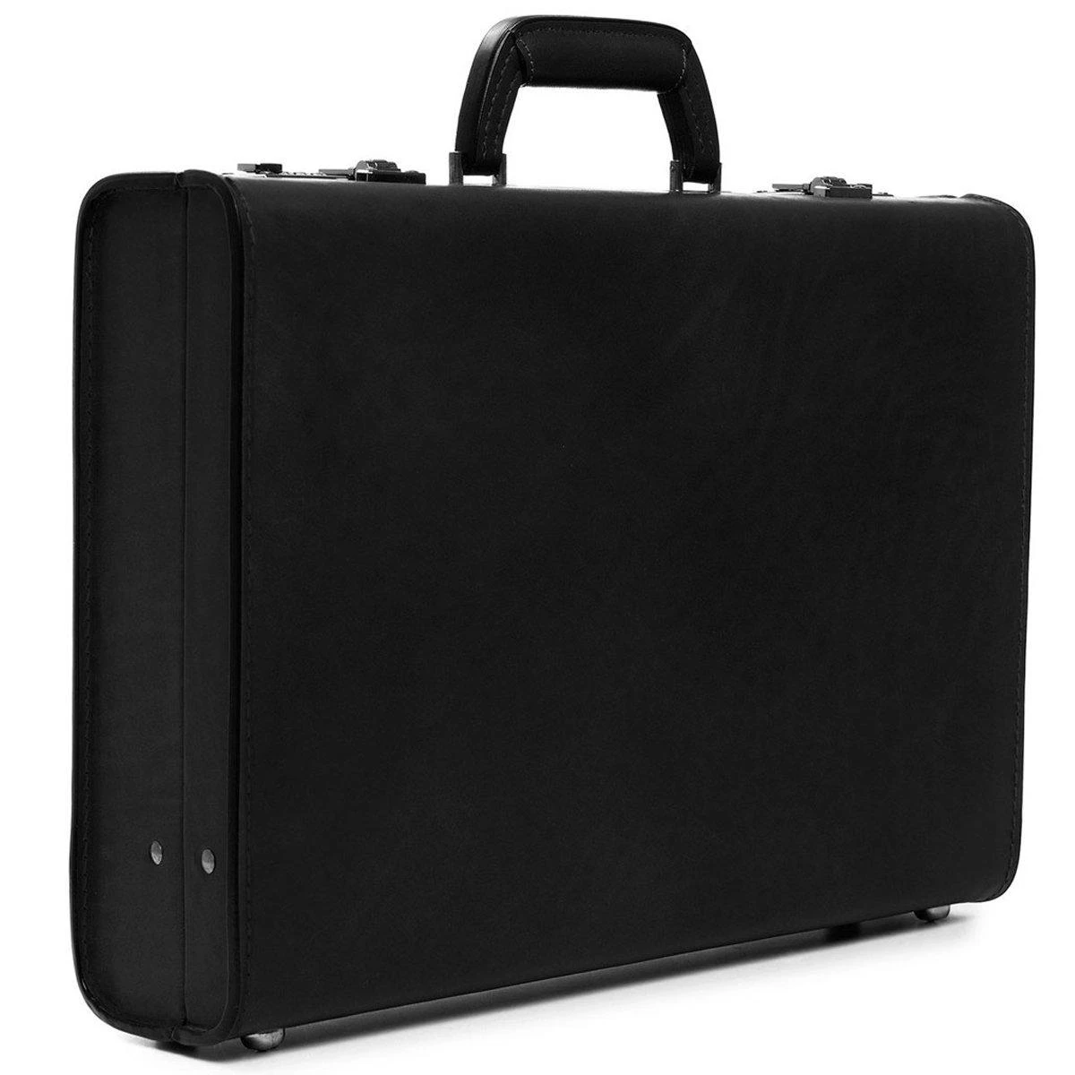 Korchmar Monroe 4" American Belting Leather Attache – Classic Piano Hinge 17" Laptop Briefcase 16 Korchmar Monroe 4" American Belting Leather Attache – Classic Piano Hinge 17" Laptop Briefcase - Image 14