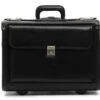 Korchmar Classics MobileMax Handcrafted Full Grain American Leather Wheeled Catalog Case - Fits 17" Laptop -Luggage Pros Store Korchmar Classics MobileMax Leather Wheeled Catalog Case