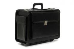 Korchmar Classics MobileMax Handcrafted Full Grain American Leather Wheeled Catalog Case - Fits 17" Laptop -Luggage Pros Store Korchmar Classics MobileMax Leather Wheeled Catalog Case 4