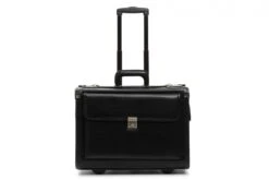 Korchmar Classics MobileMax Handcrafted Full Grain American Leather Wheeled Catalog Case - Fits 17" Laptop -Luggage Pros Store Korchmar Classics MobileMax Leather Wheeled Catalog Case 6