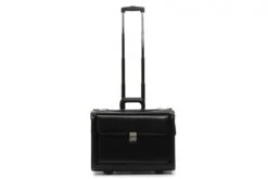 Korchmar Classics MobileMax Handcrafted Full Grain American Leather Wheeled Catalog Case - Fits 17" Laptop -Luggage Pros Store Korchmar Classics MobileMax Leather Wheeled Catalog Case 7