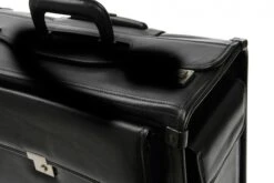 Korchmar Classics MobileMax Handcrafted Full Grain American Leather Wheeled Catalog Case - Fits 17" Laptop -Luggage Pros Store Korchmar Classics MobileMax Leather Wheeled Catalog Case 8