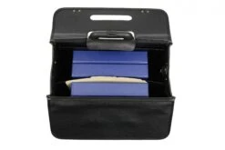 Korchmar Defender 18" Wheeled Catalog Case – Black Marvelon Vinyl Professional Briefcase -Luggage Pros Store Korchmar Defender 18 Wheeled Case 3