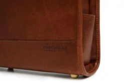 Korchmar Sawyer Espresso Full-Grain Leather Slim Laptop Briefcase -Luggage Pros Store Korchmar Sawyer Slim Leather Laptop Briefcase 7