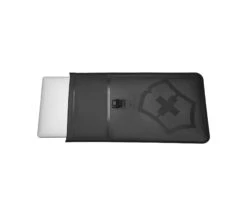 Victorinox Touring 2.0 Waterproof Roll-Top Laptop Sleeve 15 – Matte Black Technical Protection -Luggage Pros Store LS Blk Open