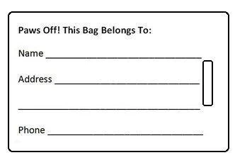 Luggage Pros Brown 'GRRR!' Travel Tag – White Fuzzy Chenille Lettering Luggage Accessory 4 Luggage Pros Brown 'GRRR!' Travel Tag – White Fuzzy Chenille Lettering Luggage Accessory - Image 2