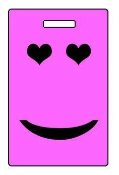 Luggage Pros Pinkie Pink Emoticon Round Luggage Tag – Travel ID Accessory with Clear Strap 3 Luggage Pros Pinkie Pink Emoticon Round Luggage Tag – Travel ID Accessory with Clear Strap