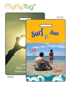 MyFly Personalized Horizontal Luggage Tag – Custom Photo and Text Credit Card Style Travel ID -Luggage Pros Store MyFly Personalized Luggage Tag Horizontal 3