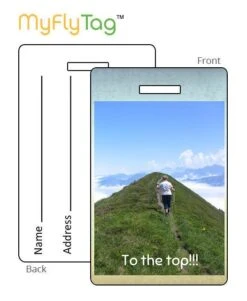 MyFly Personalized Horizontal Luggage Tag – Custom Photo and Text Credit Card Style Travel ID -Luggage Pros Store MyFly Personalized Luggage Tag Horizontal 4