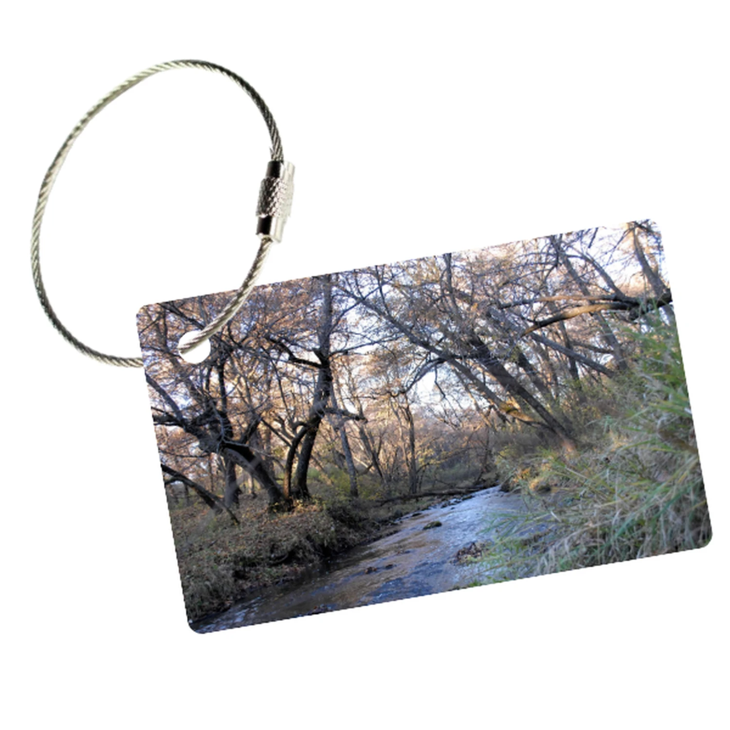 MyFly Custom Horizontal Luggage Tag with Stainless Steel Metal Loop - Personalized Photo Travel ID 8 MyFly Custom Horizontal Luggage Tag with Stainless Steel Metal Loop - Personalized Photo Travel ID - Image 6