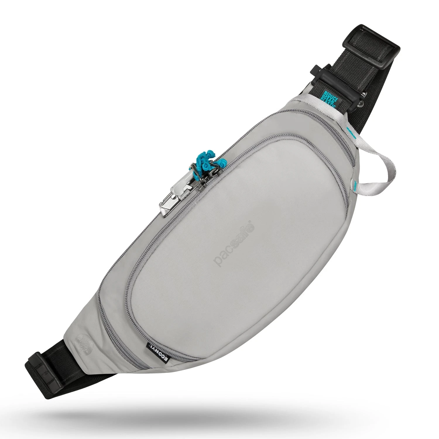 Pacsafe Eco Anti-Theft Waist Pack - Sustainable ECONYL Crossbody and Hip Bag 4 Pacsafe Eco Anti-Theft Waist Pack - Sustainable ECONYL Crossbody and Hip Bag - Image 2