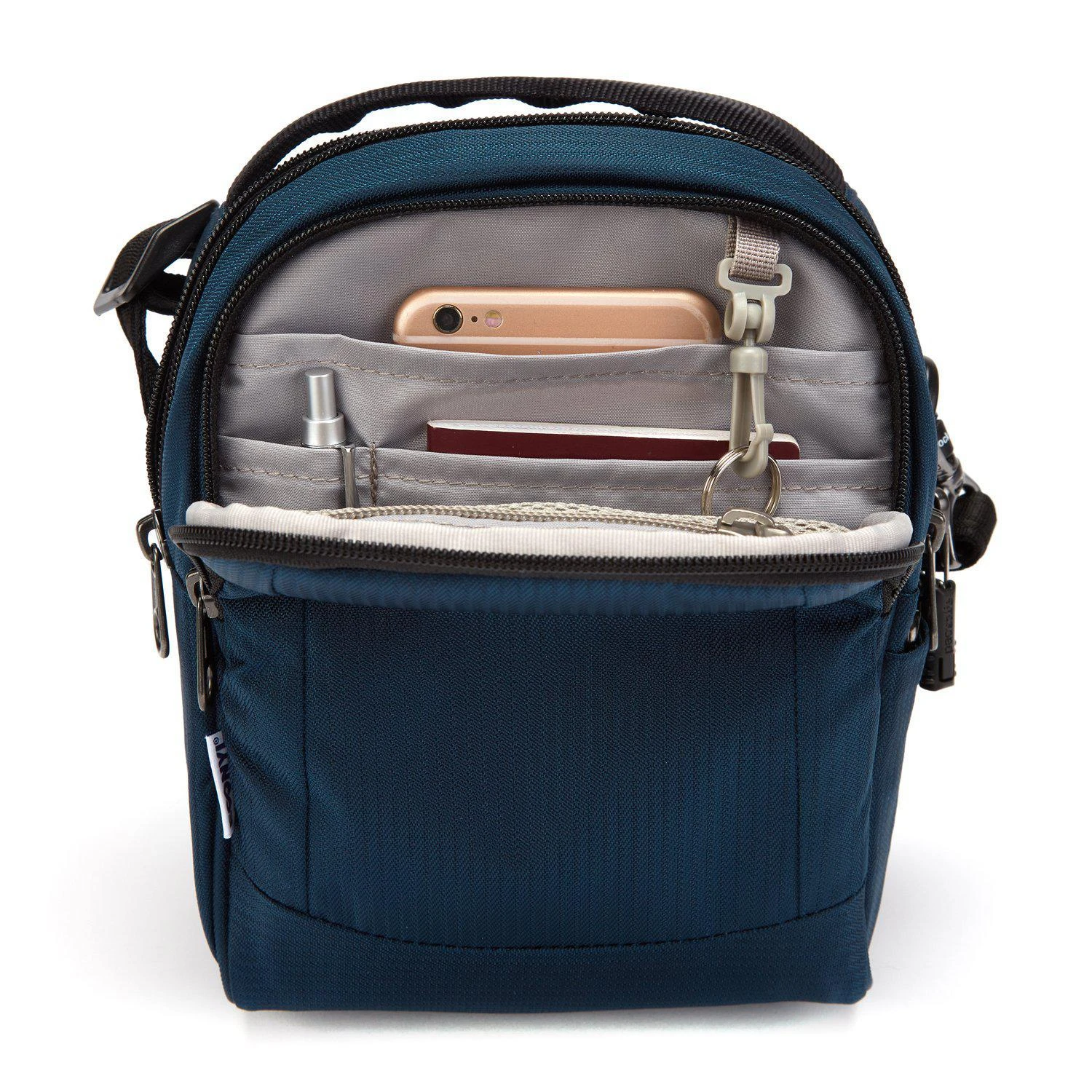 Pacsafe Econyl Metrosafe LS100 Anti-Theft Crossbody 8 Pacsafe Econyl Metrosafe LS100 Anti-Theft Crossbody - Image 6