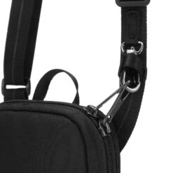 Pacsafe RFIDsafe Tech Crossbody Bag Black - Sustainable Anti-Theft Travel Organizer -Luggage Pros Store Pacsafe Rfidsafe Tech Crossbody 6