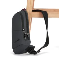 Pacsafe Vibe V Black Anti-Theft Action Sling Pack – Compact RFID Crossbody Bag -Luggage Pros Store Pacsafe Vibe 150 Sling Pack 6