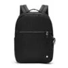 Pacsafe W 10L Anti-Theft Backpack – Black Recycled Polyester 13-inch Laptop Bag