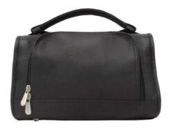 Piel Leather Half-Moon Utility Kit – Premium Full Grain Vaquetta Leather Travel Toiletry Bag -Luggage Pros Store Piel Half Moon Utility Kit 4