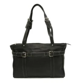 Piel Leather Belted Computer Tote – Full Grain Vaquetta Leather Executive Laptop Bag -Luggage Pros Store Piel Leather Belted Computer Tote 7