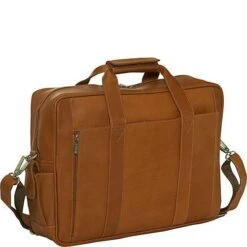 Piel Leather Executive Business 15" Laptop Computer Briefcase - Top Grain Vaquetta Cowhide -Luggage Pros Store Piel Leather Computer Briefcase 7