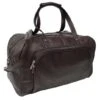 Piel Leather Deluxe Carry-on Duffel Bag with Shoe Compartment - Full-Grain Leather Travel Bag