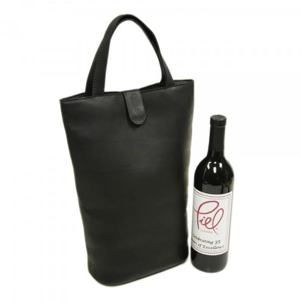 Piel Leather Double Wine Tote 9 Piel Leather Double Wine Tote - Image 7
