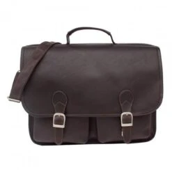 Piel Leather Black Full Grain Vaquetta Executive Two Pocket Portfolio Briefcase 17 Piel Leather Black Full Grain Vaquetta Executive Two Pocket Portfolio Briefcase -Luggage Pros Store Piel Leather Executive Two Pocket Portfolio 8