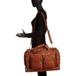 Piel Leather False Bottom Duffel Bag – Handcrafted Colombian Naked Leather Travel Carry-On -Luggage Pros Store Piel Leather False Bottom Duffel Bag 5