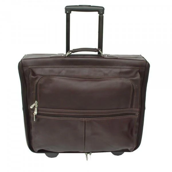 Piel Leather Garment Bag On Wheels 10 Piel Leather Garment Bag On Wheels - Image 8