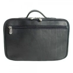 Piel Leather Full-Grain Cowhide Hanging Cosmetic Utility Kit - Premium Travel Organizer