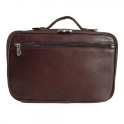 Piel Leather Full-Grain Cowhide Hanging Cosmetic Utility Kit - Premium Travel Organizer -Luggage Pros Store Piel Leather Hanging Cosmetic Utility Kit 6