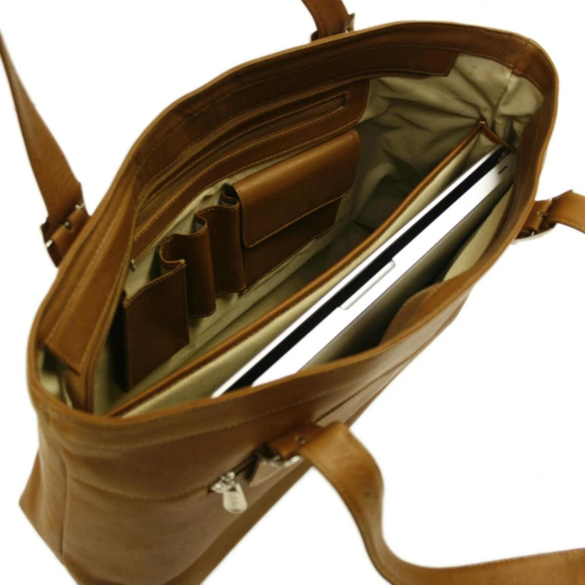 Piel Leather Ladies Laptop Tote 5 Piel Leather Ladies Laptop Tote - Image 3