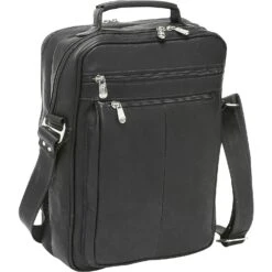 Piel Leather Executive Business Naked Leather Padded Laptop Shoulder Bag -Luggage Pros Store Piel Leather Laptop Shoulder Bag 5