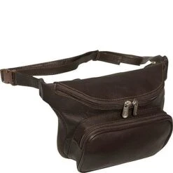 Piel Leather Large Classic Waist Bag -Luggage Pros Store Piel Leather Large Classic Waist Bag 6