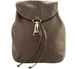 Piel Leather Medium Drawstring Backpack – Full-Grain Cowhide Handcrafted Travel Bag