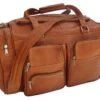 Piel Leather Medium Duffel With Pockets -Luggage Pros Store Piel Leather Medium Duffel With Pockets