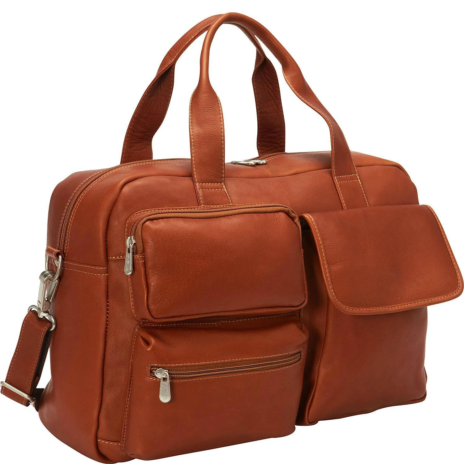 Piel Leather Multi-Pocket Carry-On Duffel 8 Piel Leather Multi-Pocket Carry-On Duffel - Image 6