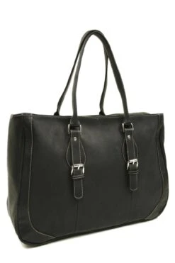 Piel Leather Shoulder Buckle Tote -Luggage Pros Store Piel Leather Shoulder Buckle Tote 6