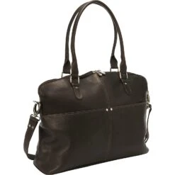 Piel Leather Slim Executive Computer Case – Full-Grain Cowhide 13" Laptop Tote Bag -Luggage Pros Store Piel Leather Slim Executive Computer Case 12