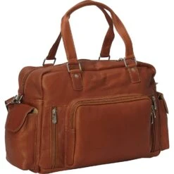 Piel Leather Handcrafted Naked Leather Multi-Pocket Travelers Carry-On Duffel Bag -Luggage Pros Store Piel Leather Travelers Carry On 4
