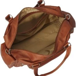 Piel Leather Handcrafted Naked Leather Multi-Pocket Travelers Carry-On Duffel Bag -Luggage Pros Store Piel Leather Travelers Carry On 5