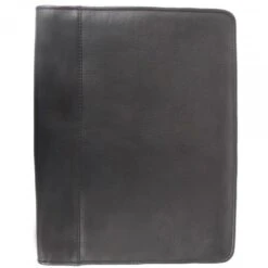 Piel Leather Saddle Vaquetta Full-Grain Zippered Padfolio - Executive Business Collection -Luggage Pros Store Piel Leather Zippered Padfolio 3