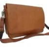 Piel Leather Professional 17-Inch Laptop Messenger - Executive Flap-Over Leather Briefcase