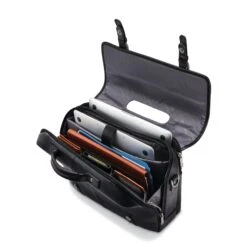 Samsonite Classic Leather Flapover 15 Samsonite Classic Leather Flapover -Luggage Pros Store Samsonite Classic Leather Flapover 3