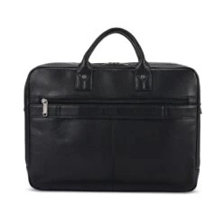Samsonite Classic Leather Toploader - Black Leather 15.6" Laptop Briefcase -Luggage Pros Store Samsonite Classic Leather Toploader 3